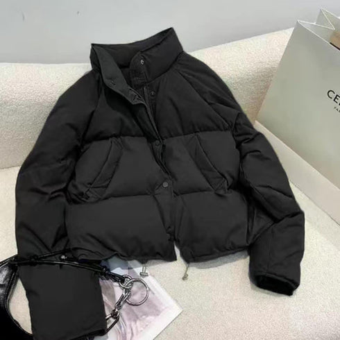 Winter Long Sleeves Down Filled Puffer Jacket